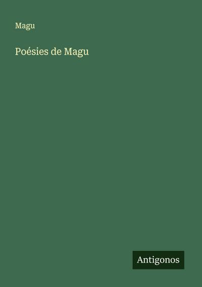 Poésies de Magu