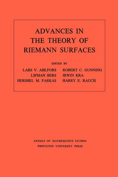 Advances in the Theory of Riemann Surfaces. (AM-66), Volume 66