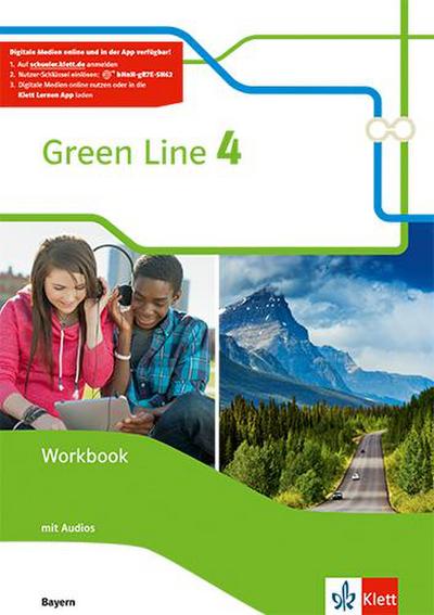 Green Line 4. Ausgabe Bayern. Workbook mit Audios 8. Klasse