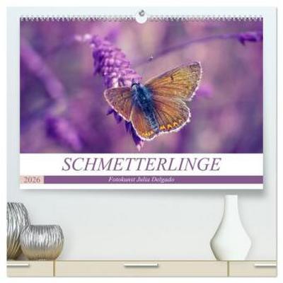 Schmetterlinge im Fokus (hochwertiger Premium Wandkalender 2026 DIN A2 quer), Kunstdruck in Hochglanz