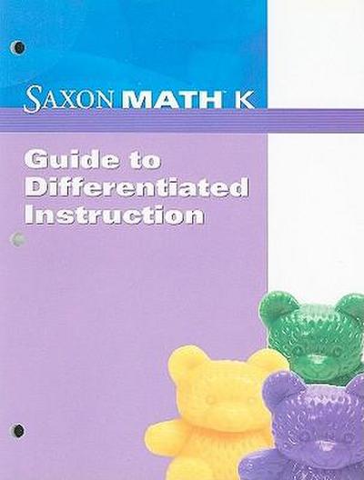 SAXON MATH K GT DIFFERENTIATED