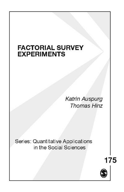 Factorial Survey Experiments
