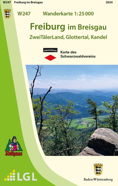 Wanderkarte 1:25 000 Freiburg im Breisgau