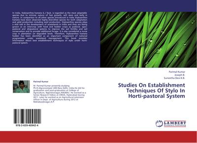 Studies On Establishment Techniques Of Stylo In Horti-pastoral System