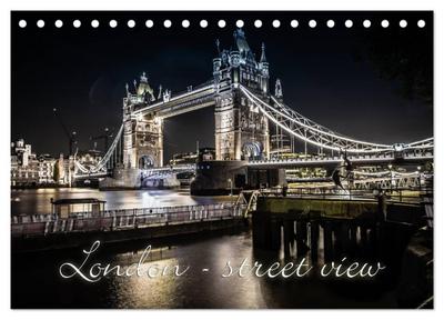 London - street view (CH-Version) (Tischkalender 2025 DIN A5 quer), CALVENDO Monatskalender