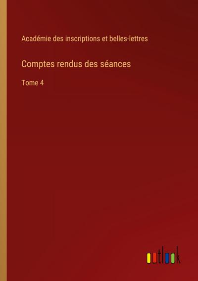 Comptes rendus des séances