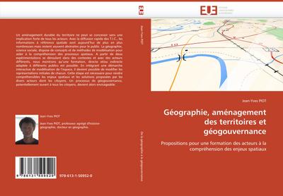 Géographie, aménagement des territoires et géogouvernance - Jean-Yves PIOT