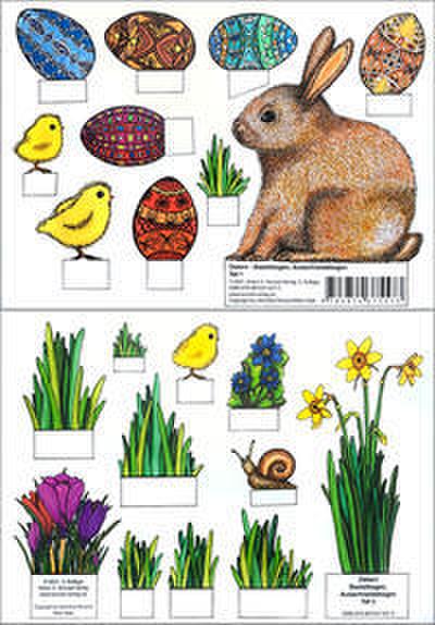 Ostern - Bastelbogen, Ausschneidebogen