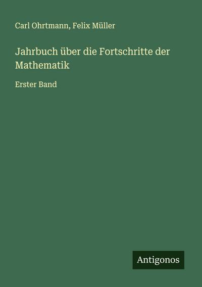 Jahrbuch über die Fortschritte der Mathematik