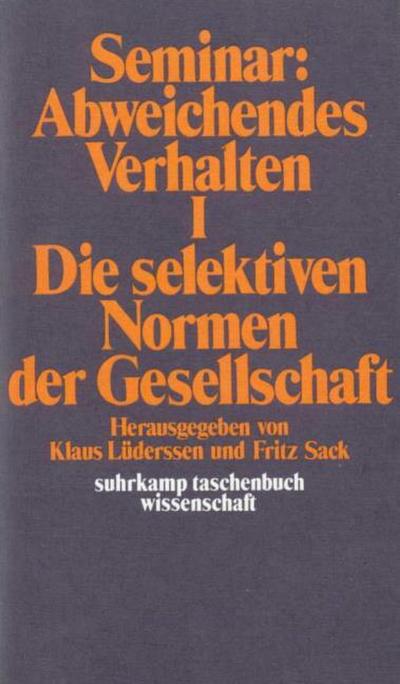 Seminar: Abweichendes Verhalten I