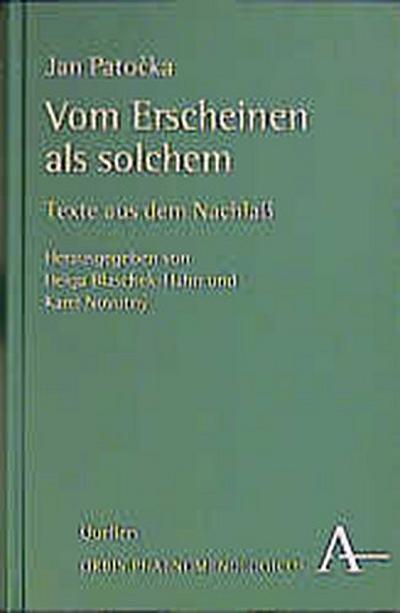 Vom Erscheinen als solchem