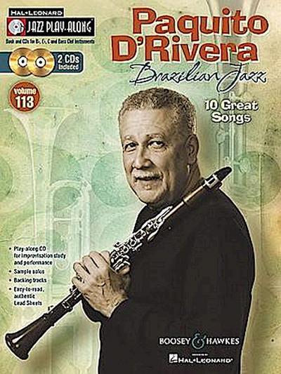 Paquito d’Rivera - Brazilian Jazz: Jazz Play-Along Volume 113 Book/2-CDs Set [With 2 CDs]
