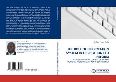 THE ROLE OF INFORMATION SYSTEM IN LEGISLATION LED REFORM - Michael Twum-Darko