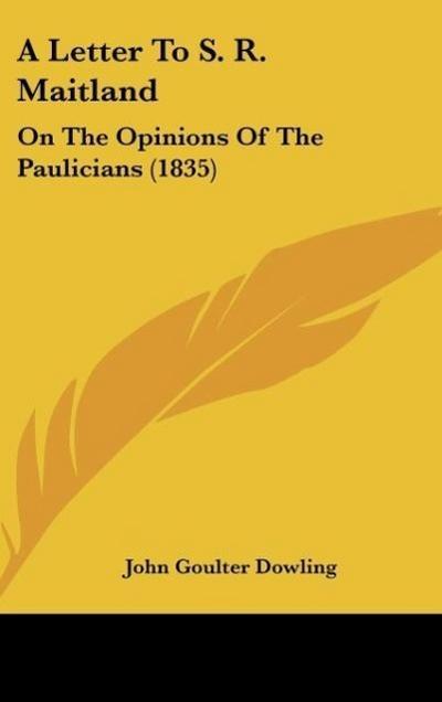 A Letter To S. R. Maitland