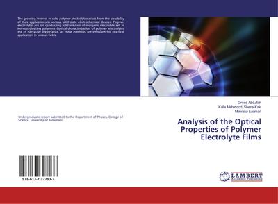 Analysis of the Optical Properties of Polymer Electrolyte Films