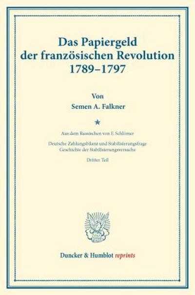 Das Papiergeld der französischen Revolution 1789-1797.