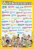 Multilinguales LernPOSTER "Willkommen"
