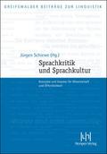 Sprachkritik und Sprachkultur