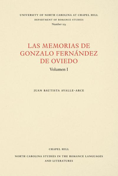 Las Memorias de Gonzalo Fernández de Oviedo