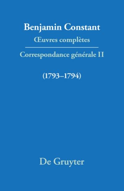 Correspondance 1793–1794