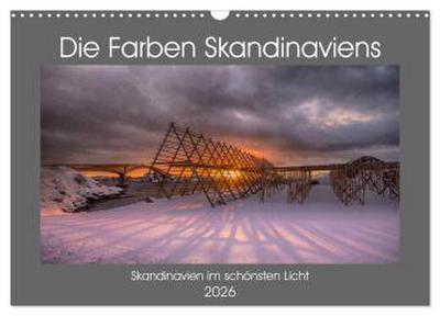 Die Farben Skandinaviens (Wandkalender 2026 DIN A3 quer), CALVENDO Monatskalender