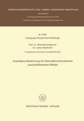 Quantitative Bestimmung der Sekundärionenausbeuten sauerstoffbedeckter Metalle