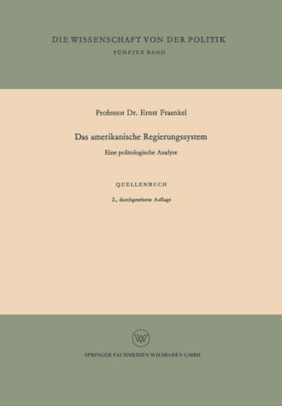 Das amerikanische Regierungssystem