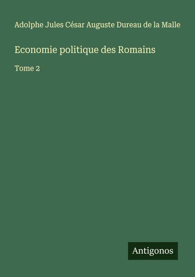 Economie politique des Romains