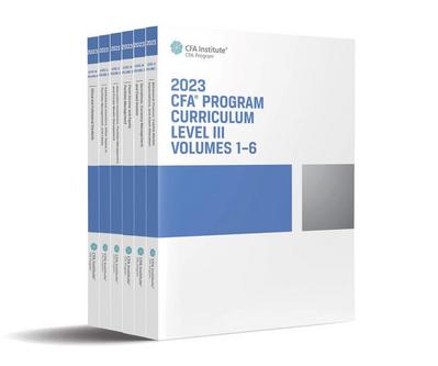 Cfa Institute: 2023 CFA Program Curriculum Level III Box Set