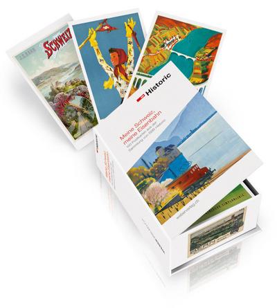 Postkartenbox Meine Schweiz, Meine Eisenbahn