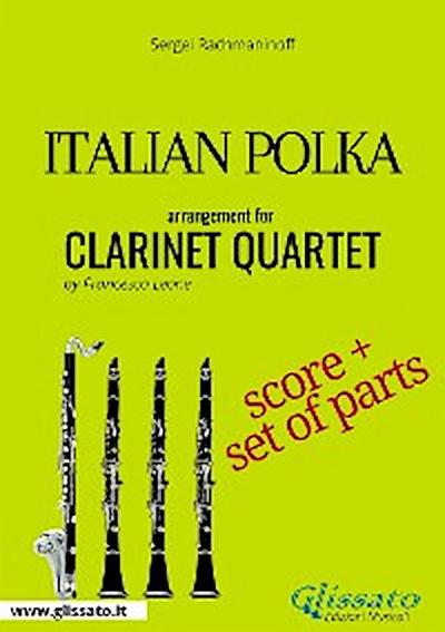 Italian Polka - Clarinet Quartet score & parts