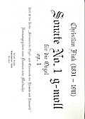 Sonate g-Moll Nr.1 op.1für Orgel