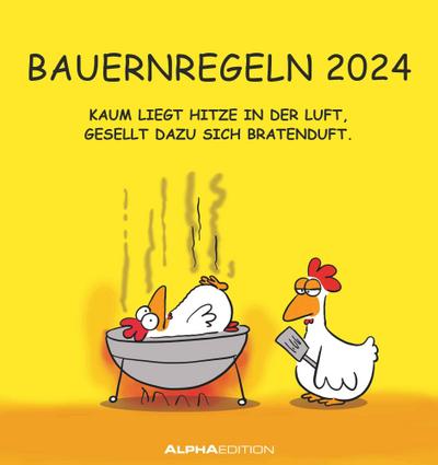 Bauernregeln 2024 - Postkarten-Kalender - Kalender-mit-Postkarten - zum-raustrennen - 16x17