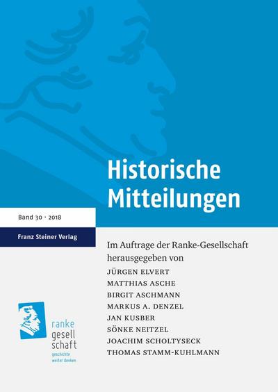 Historische Mitteilungen 30 (2018)