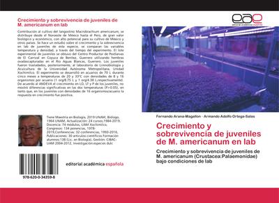 Crecimiento y sobrevivencia de juveniles de M. americanum en lab