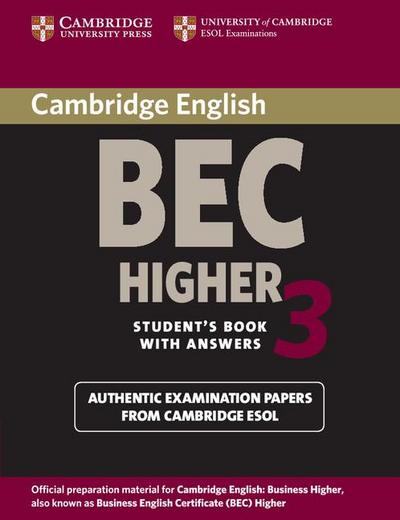Cambridge Bec Higher 3 Student’s Book with Answers