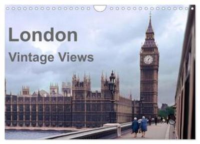 London - Vintage Views (Wandkalender 2026 DIN A4 quer), CALVENDO Monatskalender