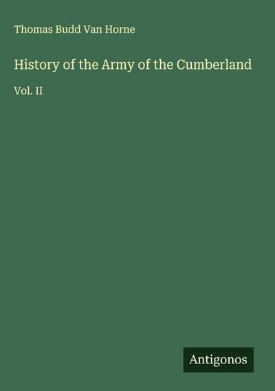 History of the Army of the Cumberland