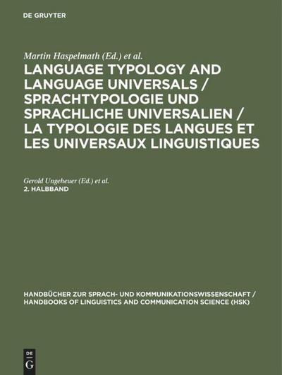 Language Typology and Language Universals 2.Teilband