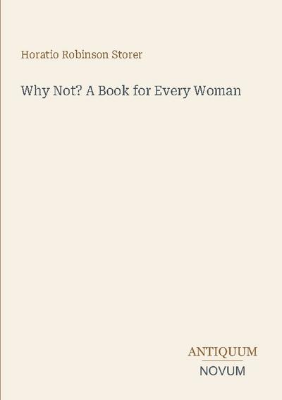 Why Not? A Book for Every Woman