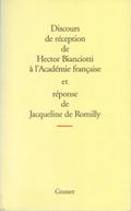 Discours de reception à l’académie française