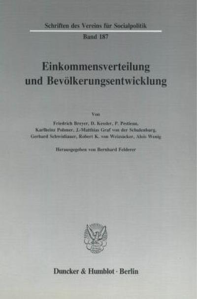 Einkommensverteilung und Bevölkerungsentwicklung.