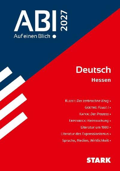 STARK Deutsch - Abi - Auf einen Blick! 2027 Hessen