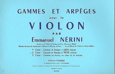 Gammes et arpèges vol.2pour violon