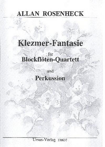 Klezmer-Fantasie für 4 Blockflöten (SATB)und Percussion