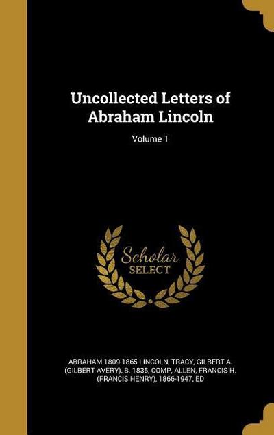 UNCOLLECTED LETTERS OF ABRAHAM