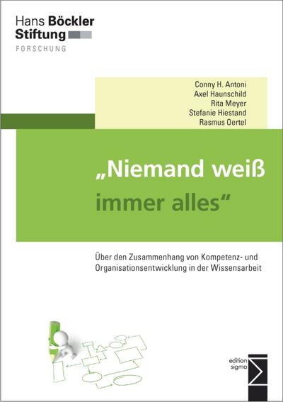 "Niemand weiß immer alles": Über den Zusammenhang von Kompetenz- und Organisationsentwicklung in der Wissensarbeit (Forschung aus der Hans-Böckler-Stiftung)