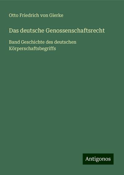 Das deutsche Genossenschaftsrecht