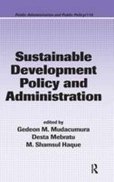 Sustainable Development Policy and Administration
