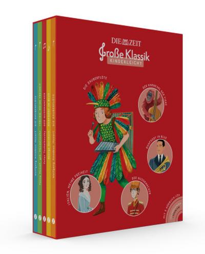 Große Klassik kinderleicht. DIE ZEIT-Edition. (5er-Buchschuber), m. 5 Audio-CD, 5 Teile